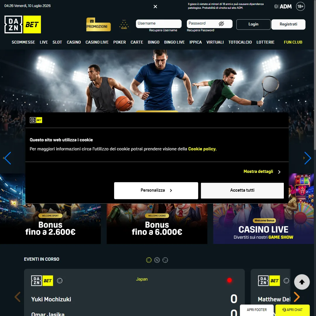 Captura 1 de DAZN Bet